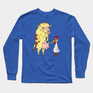 Cow and Chicken Long Sleeve T-Shirt